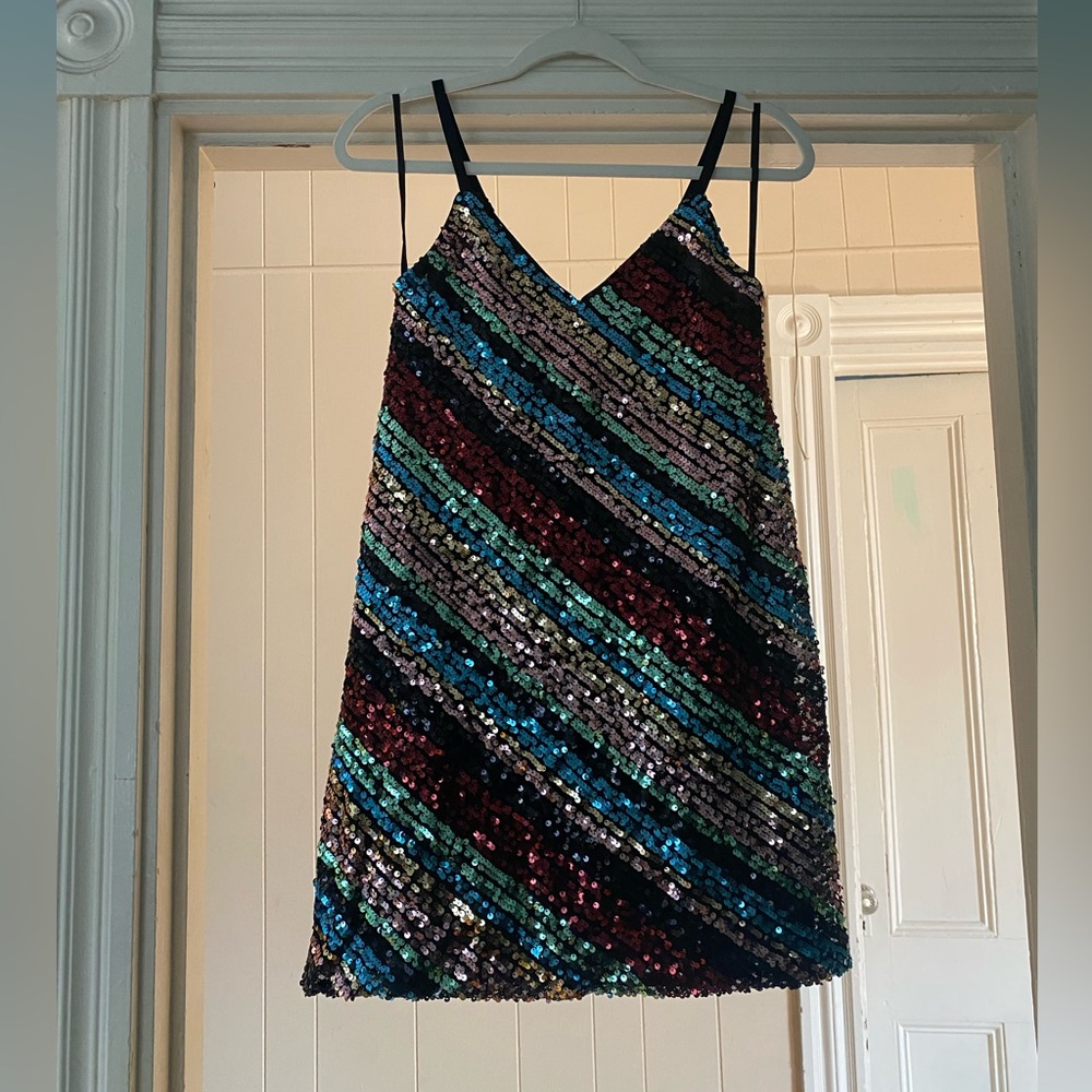 Multicolor Sequin Dress